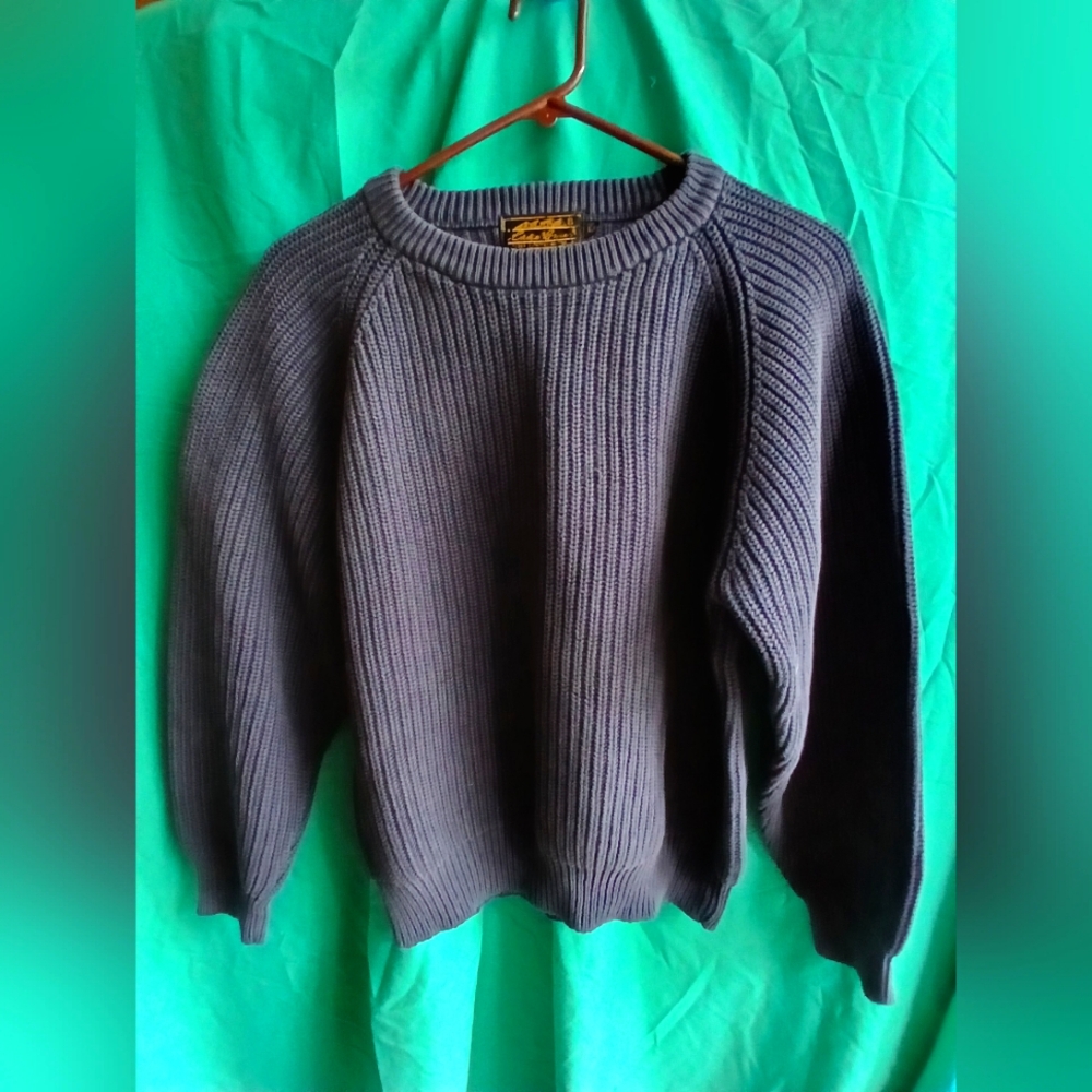 Eddie Bauer Boy's Knit Sweater Navy Blue